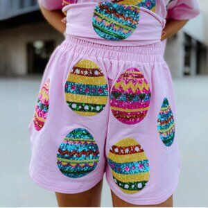 Fantastic Fawn Jordan Egg Sequin Shorts